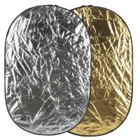 Blenda GlareOne 2w1 60x90cm srebrno złota - WYSYŁKA W 24H