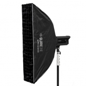 Softbox GlareOne 25x100cm PRO - zestaw z gridem