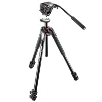 Manfrotto MT190XPRO3,MHXPRO-2W - Statyw wideo 190 XPRO Alu 3 sekc. z głowicą MHXPRO-2W 