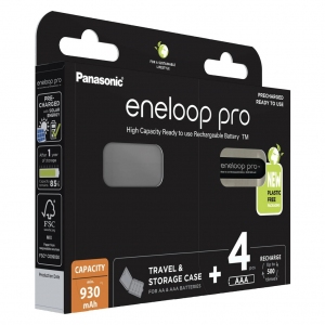 Akumulatorki Panasonic ENELOOP PRO R03/AAA 930mAh 4szt + BOX