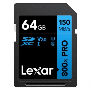 Karta pamięci Lexar SDXC Pro 800x UHS-I C10 (V10) U1 R150 64GB