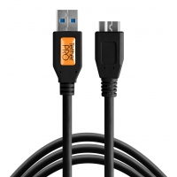 Tether Tools CU5453 - Przewód USB 3.0 - Micro-B 4,6m czarny