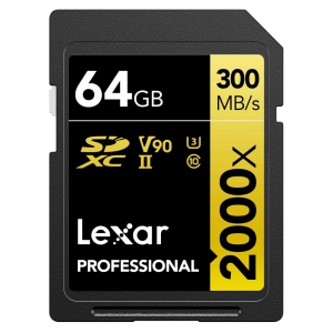 Karta pamięci Lexar SDXC Pro 2000x UHS-II U3 R300/W260 (V90) 64GB