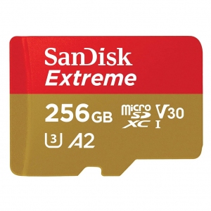 Karta pamięci SanDisk microSDXC 256GB Extreme 190/130MB/s A2 Class 10 V30 UHS-I U3