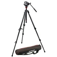 Manfrotto MVH500AH,755CX3 - Manfrotto 755CX3 z głowicą MVH500AH i pokrowcem