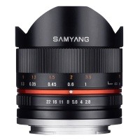 Obiektyw Samyang 8mm f/2.8 UMC Fish-eye II Czarny Fuji X