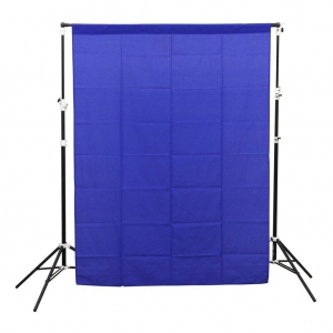 Niebieskie tło tekstylne GlareOne Blue Screen Backdrop 1,5x2,1m