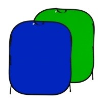 Lastolite LL LC5687 - tło składane chromakey niebieskie/ zielone 1,5x1,8m