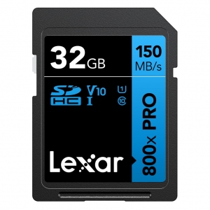 Karta pamięci Lexar SDHC Pro 800x UHS-I C10 (V10) U1 R150 32GB