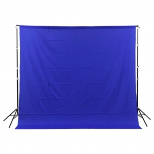 Niebieskie tło tekstylne GlareOne Blue Screen Backdrop 3x3m