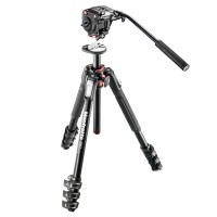 Manfrotto MT190XPRO4,MHXPRO-2W - Statyw wideo 190 XPRO Alu 4 sekc. z głowicą MHXPRO-2W