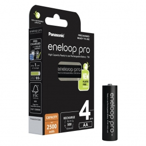 Akumulatorki Panasonic ENELOOP PRO R6/AA 2500mAh 4szt - WYSYŁKA W 24H