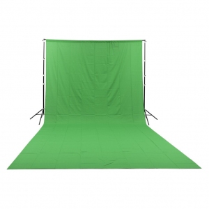 Zielone tło tekstylne GlareOne Green Screen Backdrop 3x6m