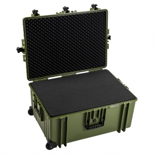 Kufer transportowy B&W outdoor.cases Typ 7800 SI z gąbką zielony