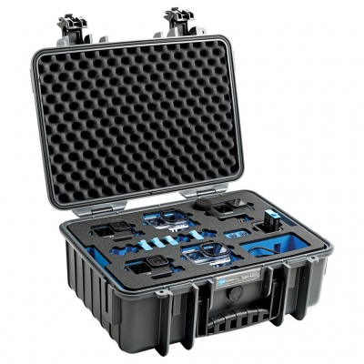 Walizka transportowa B&W outdoor.cases Typ 4000 do GoPro 9 ciemnoszara