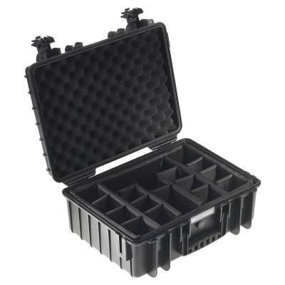 Walizka transportowa B&W outdoor.cases Typ 5000 RPD z przegrodami czarna - WYSYŁKA W 24H