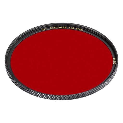 Filtr czerwony ciemny B+W Basic 091 Red Dark 630 MRC 72mm