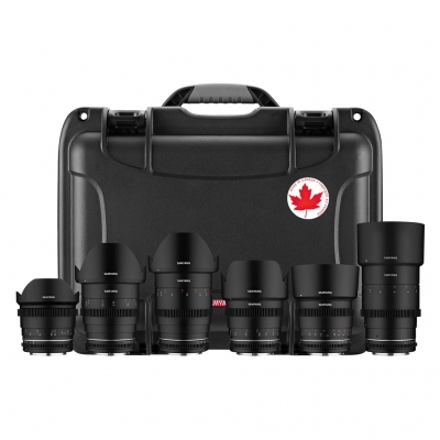 Zestaw obiektywów Samyang VDSLR MK2 Canon EF z walizką Hardcase