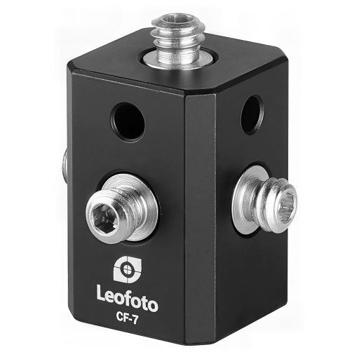 Leofoto CF-7 Adapter przejściowy gwintów 5x gwint męski 1/4 cala, 1x gwint żeński 3/8 cala
