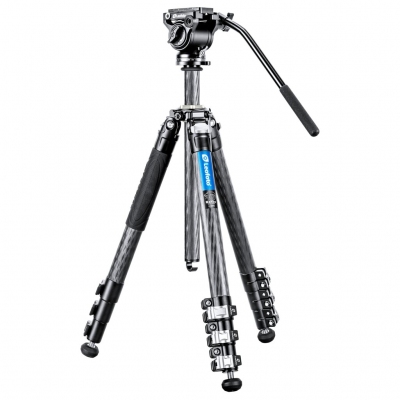Leofoto LV-284C+BV-5 - Statyw wideo Manba LV-284C z głowicą BV-5