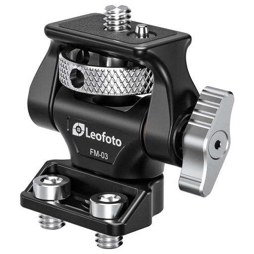 Leofoto FM-03 Mocowanie monitora z dwiema śrubami 1/4 cala