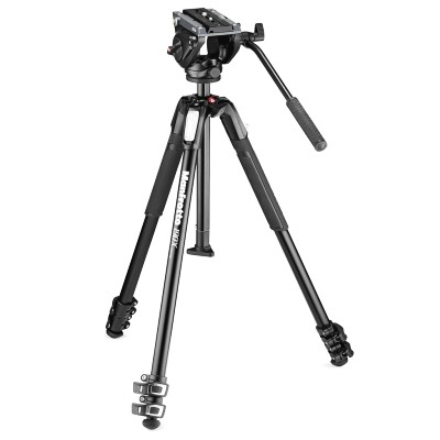 Manfrotto MT190X3,MVH500AH - Statyw wideo 190X3 z głowicą MVH500AH