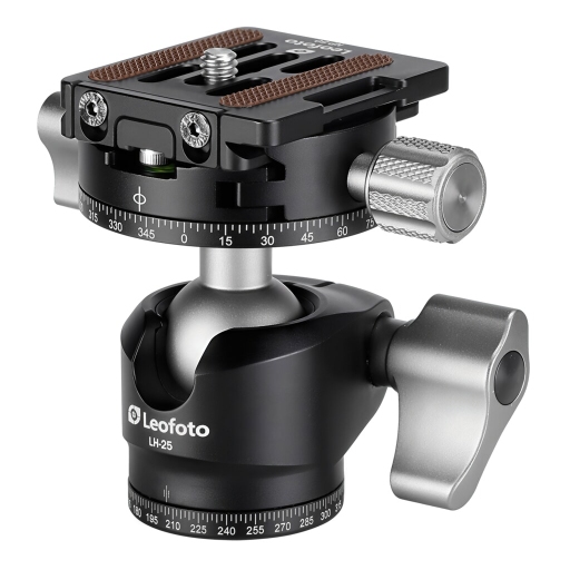 Leofoto LH-25R+NP-50 Niskoprofilowa głowica kulowa z adapterem panoramicznym