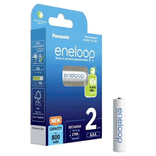 Akumulatorki Panasonic ENELOOP R03/AAA 800mAh 2szt - WYSYŁKA W 24H