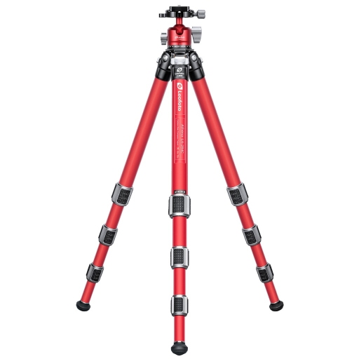 Leofoto LA-284C+LH-30 Statyw fotograficzny Athena LA-284C z głowicą LH-30 czerwoną