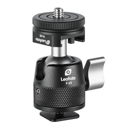 Leofoto F-19 Mini głowica kulowa z zimną stopką