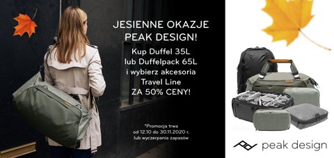 Promocja Peak Design Travel Line - akcesoria za 50% ceny