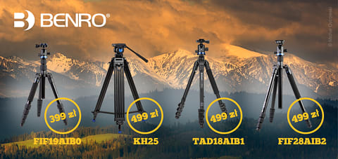 Promocja statywów Benro