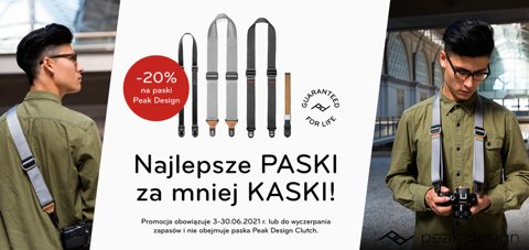 Promocja Peak Design - Najlepsze Paski za mniej Kaski
