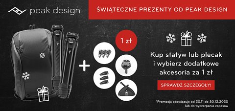Promocja Peak Design Travel Line Świąteczna 2020